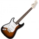 Squier Stratocaster affinity left hand brown sunburst