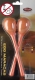 Stagg  EGG-MA L/OR Pair of Long Handled Plastic Egg Maracas orange