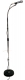 Live sound accessory RTX  MDX/ER Pied de micro droit embase ronde