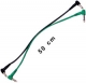 Yellow Cable  P 050 LOT DE 2 jack/jack 50cm