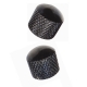 Yellow Parts  EZ1223B 2 Metal Dome Control Knobs black