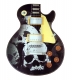 Let's Rock  Mouse Pad Guitar 1 skulls