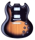 Let's Rock  Mouse Pad Guitar 3 sunburst