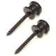 Fire & Stone  Buttons for strap lock black gloss