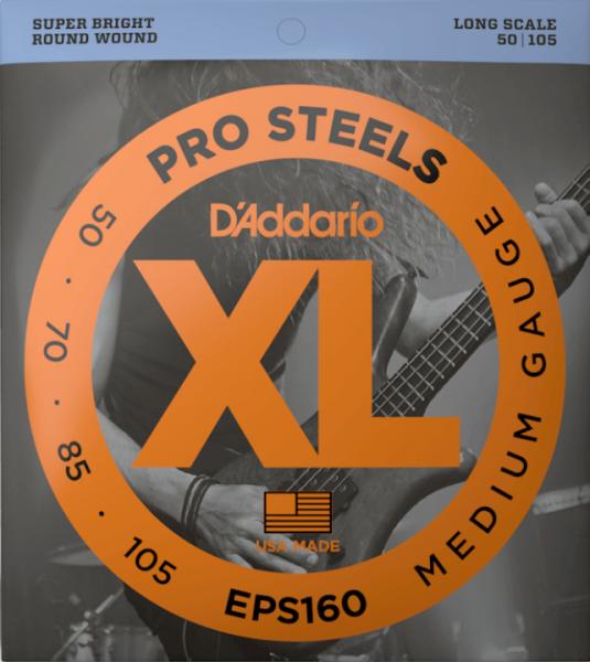New Version EPS160 ProSteels Bass Guitar Strings Long Scale Medium 50-105 