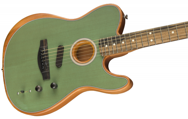 fender acoustasonic telecaster surf green