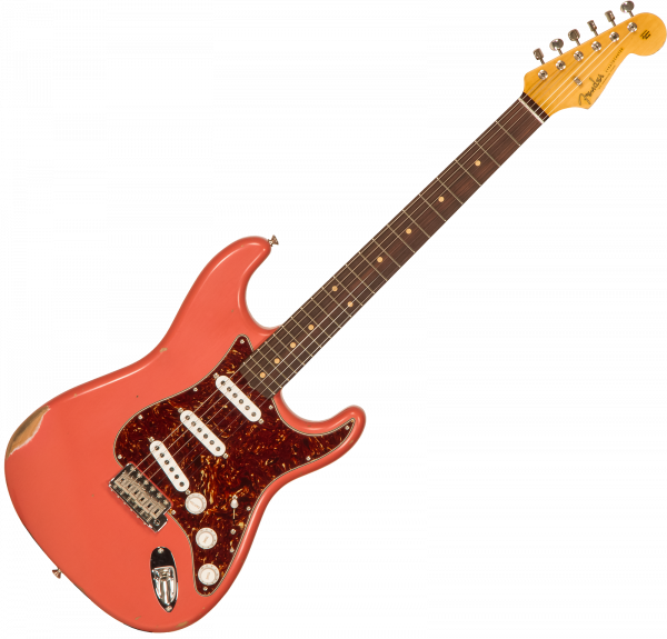 black and red strat